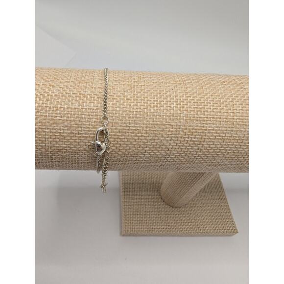 Brighton Silver Tone Crystal Accent Adjustable Bracelet 7.5-9.5 in - Picture 3 of 5